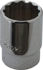 Blackhawk by Proto - 13/16", 1/2" Drive, Standard Hand Socket - 12 Points, 1-1/2" OAL, Chrome Finish - All Tool & Supply