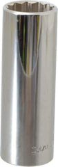 Blackhawk by Proto - 13/16", 1/2" Drive, Deep Hand Socket - 12 Points, 3-1/8" OAL, Chrome Finish - All Tool & Supply