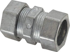 Thomas & Betts - 1/2" Trade, Die Cast Zinc Compression EMT Conduit Coupling - Noninsulated - All Tool & Supply