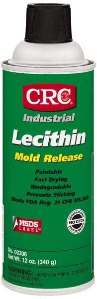 CRC - 16 Ounce Aerosol Can, Clear, General Purpose Mold Release - Food Grade, Lecithin Composition - All Tool & Supply