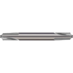 Micro 100 - 3/16" Radius, 1/2" Diam, 3 Flute Solid Carbide Corner Rounding End Mill - Exact Industrial Supply