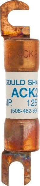 Ferraz Shawmut - 2 Amp Time Delay Round Forklift & Truck Fuse - 125VAC, 125VDC, 3.07" Long x 0.5" Wide, Bussman ACK2, Ferraz Shawmut ACK2 - All Tool & Supply