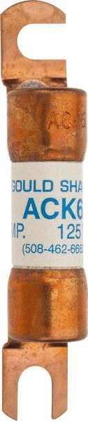 Ferraz Shawmut - 6 Amp Time Delay Round Forklift & Truck Fuse - 125VAC, 125VDC, 3.07" Long x 0.5" Wide, Bussman ACK6, Ferraz Shawmut ACK6 - All Tool & Supply