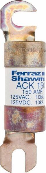 Ferraz Shawmut - 150 Amp Time Delay Round Forklift & Truck Fuse - 125VAC, 125VDC, 4.72" Long x 1" Wide, Bussman ACK150, Ferraz Shawmut ACK150 - All Tool & Supply