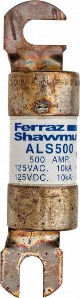 Ferraz Shawmut - 500 Amp General Purpose Round Forklift & Truck Fuse - 125VAC, 125VDC, 4.71" Long x 1" Wide, Bussman ALS500, Ferraz Shawmut ALS500 - All Tool & Supply