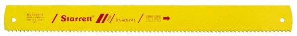 Starrett - 18" Long, 6 Teeth per Inch, Bi-Metal Power Hacksaw Blade - Toothed Edge, 1-7/8" Wide x 0.088" Thick - All Tool & Supply