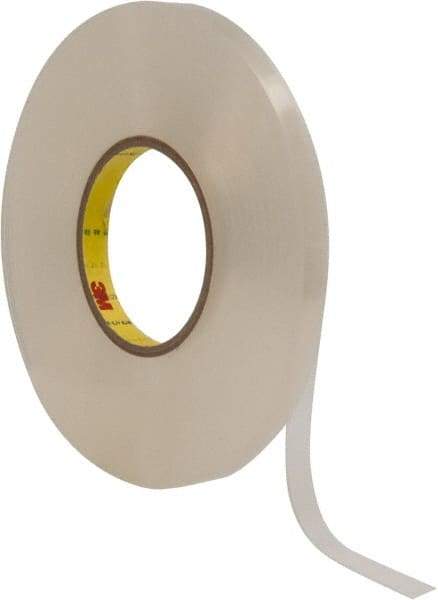 3M - 1/2" x 27 Yd Acrylic Adhesive Double Sided Tape - 1/32" Thick, Clear, Acrylic Foam Liner, Continuous Roll, Series 4658F - All Tool & Supply