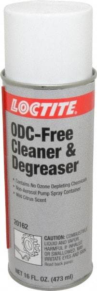 Loctite - 16 oz Can Cleaner/Degreaser - Liquid, Hydrocarbon-Based, Unscented - All Tool & Supply