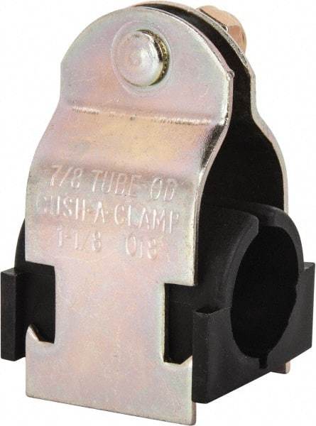 ZSI - 1/2" Pipe," Pipe Clamp with Cushion - Dichromate - All Tool & Supply