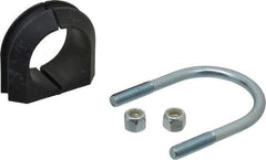 ZSI - 1-1/2" Pipe, Steel U Bolt Clamp with Cushion - Electro Galvanized, 3/4" Panel Thickness - All Tool & Supply