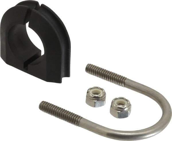 ZSI - 3/4" Pipe, Grade 316 Stainless Steel U Bolt Clamp with Cushion - 1/2" Panel Thickness - All Tool & Supply