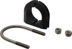 ZSI - 1" Pipe, Grade 316 Stainless Steel U Bolt Clamp with Cushion - 1/2" Panel Thickness - All Tool & Supply