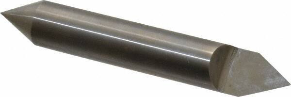 Accupro - 3/8 Inch Diameter, 2-1/2 Inch Overall Length, 1/2 Inch Split Length, Solid Carbide, Conical Point Split End Carbide Blank - Single End, 60° Point - All Tool & Supply