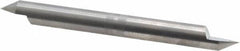 Accupro - 3/8 Inch Diameter, 4 Inch Overall Length, 1/2 Inch Split Length, Solid Carbide, Conical Point Split End Carbide Blank - Single End, 60° Point - All Tool & Supply