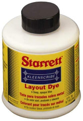 Starrett - Blue Layout Fluid - 32 Ounce Can - All Tool & Supply