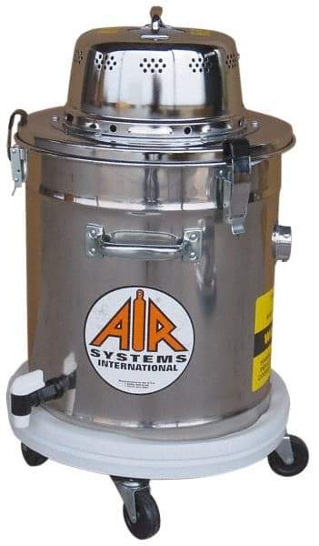 AIR Systems - 5 Gal, Stainless Steel Tank, Dry, Toxic Dust Vacuum Cleaner - 1.3 hp, 7.5 Amps - All Tool & Supply