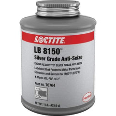 Loctite - 1 Lb Can High Temperature Anti-Seize Lubricant - Silver Colored, 1,600°F, Silver Colored, Water Resistant - All Tool & Supply