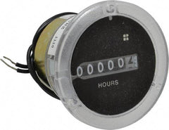 Trumeter - 6 Digit Wheel Display Hour Meter - No Reset - All Tool & Supply