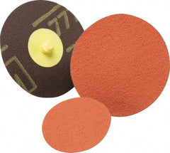 3M - 3" Disc Diam, 80 Grit, Aluminum Oxide Quick Change Disc - Type S Attaching System, Coated, Medium Grade, 20,000 RPM, 361F Series - All Tool & Supply