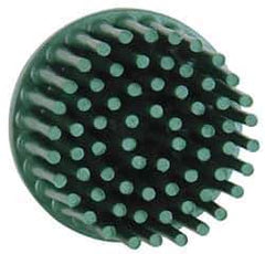 3M - 1" 50 Grit Ceramic Straight Disc Brush - Coarse Grade, Type R Quick Change Connector, 5/8" Trim Length - All Tool & Supply