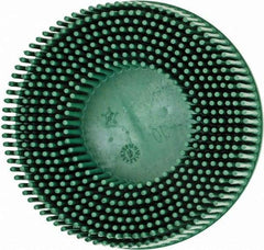 3M - 3" 50 Grit Ceramic Tapered Disc Brush - Coarse Grade, Type R Quick Change Connector, 5/8" Trim Length - All Tool & Supply