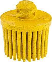 3M - 1" 80 Grit Ceramic Straight Disc Brush - Medium Grade, Type R Quick Change Connector, 5/8" Trim Length - All Tool & Supply