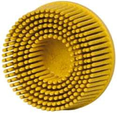 3M - 2" 80 Grit Ceramic Tapered Disc Brush - Medium Grade, Type R Quick Change Connector, 5/8" Trim Length - All Tool & Supply