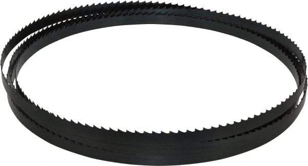 Starrett - 4 TPI, 12' 10" Long x 1/2" Wide x 0.025" Thick, Welded Band Saw Blade - Carbon Steel, Toothed Edge, Raker Tooth Set, Flexible Back, Contour Cutting - All Tool & Supply