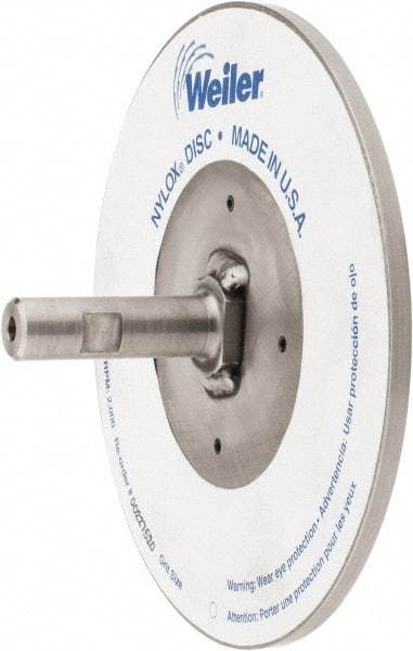Weiler - 7/8" Arbor Hole to 3/4" Shank Diam Drive Arbor - For 8" Weiler Disc Brushes - All Tool & Supply