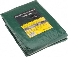 Value Collection - 24' Long x 18' Wide Polyethylene Tarp & Dust Cover - Green, 9 to 10 mil Thickness - All Tool & Supply