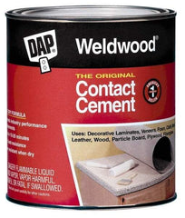 DAP - 1 Gal Can Tan Contact Adhesive - 15 min Working Time, Bonds to Cardboard, Concrete, Metal, Paper, Particle Board, Rubber & Wood - All Tool & Supply