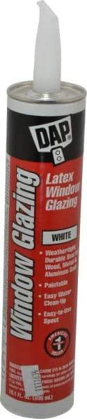 DAP - 10.1 oz Glazing Compound - White, Latex - All Tool & Supply