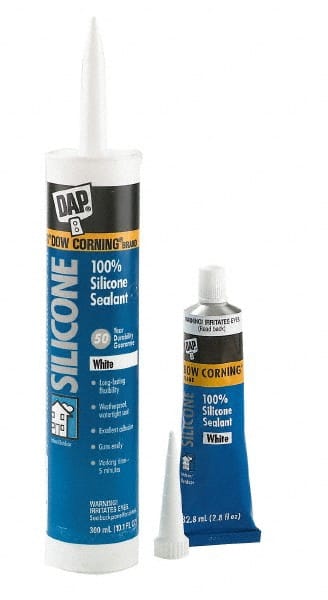 DAP - 2.8 oz Tube White RTV Silicone Joint Sealant - All Tool & Supply