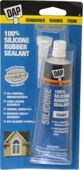 DAP - 2.8 oz Tube Clear RTV Silicone Joint Sealant - -40 to 400°F Operating Temp, 10 to 20 min Tack Free Dry Time, 24 hr Full Cure Time - All Tool & Supply