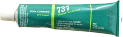 Dow Corning - 3 oz Cartridge Clear RTV Silicone Joint Sealant - -85 to 350°F Operating Temp, 14 min Tack Free Dry Time, 24 hr Full Cure Time, Series 737 - All Tool & Supply