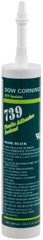 Dow Corning - 10.1 oz Cartridge Black RTV Silicone Joint Sealant - -49 to 392°F Operating Temp, 75 min Tack Free Dry Time, 24 to 72 hr Full Cure Time, Series 739 - All Tool & Supply