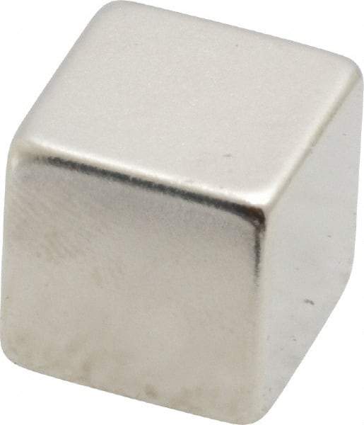 Eclipse - 4.4 Lb Max Holding Capacity Neodymium Rare Earth Block Magnet - 1/2" Long x 1/2" Wide x 1/2" High, 248°F Max Operating Temp - All Tool & Supply