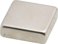 Eclipse - 16.5 Lb Max Holding Capacity Neodymium Rare Earth Block Magnet - 3/4" Long x 3/4" Wide x 1/4" High, 248°F Max Operating Temp - All Tool & Supply