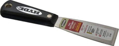 Hyde Tools - 1-1/2" Wide Stainless Steel Putty Knife - Stiff, Nylon Handle, 7-3/4" OAL - All Tool & Supply