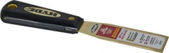 Hyde Tools - 1-5/16" Wide Brass Putty Knife - Stiff, Nylon Handle, 7-3/4" OAL - All Tool & Supply