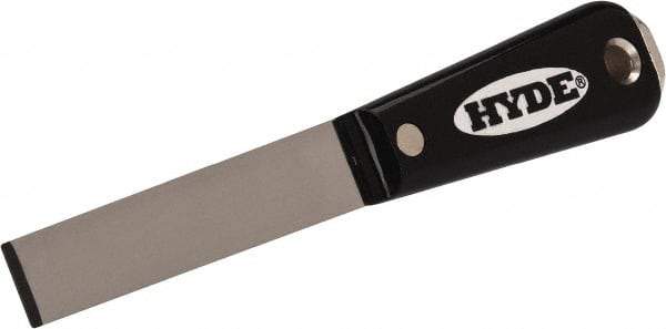 Hyde Tools - 3/4" Wide Chisel Edge Blade High Carbon Steel Chisel Scraper - Stiff, Hammerhead Nylon Handle, 8.3" OAL - All Tool & Supply