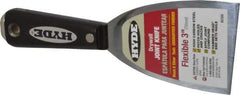 Hyde Tools - 3" Wide Steel Putty Knife - Flexible, Nylon Handle - All Tool & Supply