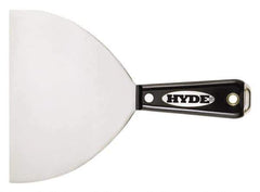 Hyde Tools - 4" Wide Stainless Steel Taping Knife - Flexible, Nylon Handle, 8-1/8" OAL - All Tool & Supply