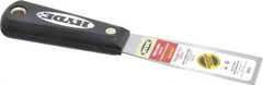 Hyde Tools - 1-1/4" Wide Steel Putty Knife - Flexible, Nylon Handle, 7-3/4" OAL - All Tool & Supply