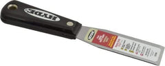 Hyde Tools - 1-5/16" Wide Steel Taping Knife - Stiff, Nylon Handle, 7-3/4" OAL - All Tool & Supply