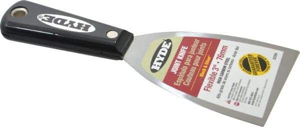 Hyde Tools - 3" Wide Steel Putty Knife - Flexible, Nylon Handle - All Tool & Supply