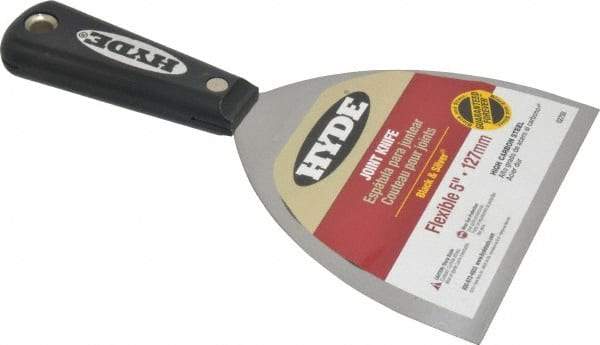 Hyde Tools - 5" Wide Carbon Steel Taping Knife - Flexible, Nylon Handle, 8-1/4" OAL - All Tool & Supply