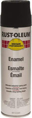 Rust-Oleum - Black, 15 oz Net Fill, Flat, Enamel Spray Paint - 14 Sq Ft per Can, 15 oz Container, Use on Rust Proof Paint - All Tool & Supply