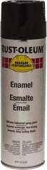 Rust-Oleum - Black, 15 oz Net Fill, Gloss, Enamel Spray Paint - 14 Sq Ft per Can, 15 oz Container, Use on Rust Proof Paint - All Tool & Supply