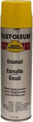 Rust-Oleum - Safety Yellow, 15 oz Net Fill, Gloss, Enamel Spray Paint - 14 Sq Ft per Can, 15 oz Container, Use on Rust Proof Paint - All Tool & Supply